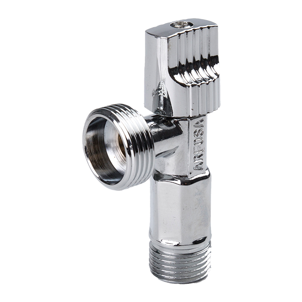 How to install and connect the angle valve?